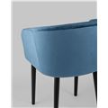миниатюра Стул с подлокотниками Нейтон велюр пыльно-синий №7
