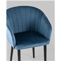 миниатюра Стул с подлокотниками Нейтон велюр пыльно-синий №8