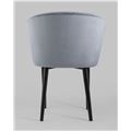 миниатюра Стул с подлокотниками Нейтон велюр серый №4