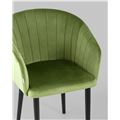 миниатюра Стул с подлокотниками Нейтон велюр травяной №7