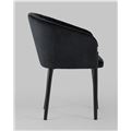 миниатюра Стул с подлокотниками Нейтон велюр черный №3