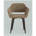 миниатюра Стул с подлокотниками Саймон велюр капучино №7