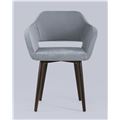 миниатюра Стул с подлокотниками Саймон велюр серый №2