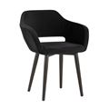 миниатюра Стул с подлокотниками Саймон велюр черный №1