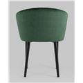 миниатюра Стул с подлокотниками Шон велюр зелёный №4