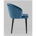 миниатюра Стул с подлокотниками Шон велюр пыльно-синий №4