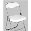 миниатюра Стул складной ДЖОН металлик, белый №21