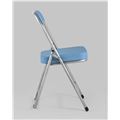 миниатюра Стул складной ДЖОН металлик, голубой №17