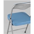 миниатюра Стул складной ДЖОН металлик, голубой №19
