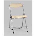 миниатюра Стул складной ДЖОН металлик, кремовый №15