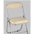 миниатюра Стул складной ДЖОН металлик, кремовый №20