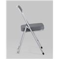 миниатюра Стул складной ДЖОН металлик, серый №16