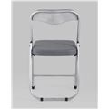 миниатюра Стул складной ДЖОН металлик, серый №17