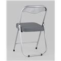 миниатюра Стул складной ДЖОН металлик, серый №18