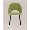миниатюра Стул Софи велюр матовый зеленый №8