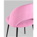 миниатюра Стул Софи велюр матовый розовый №7