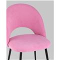 миниатюра Стул Софи велюр матовый розовый №8