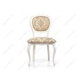 миниатюра Стул деревянный Adriano молочный / патина №5