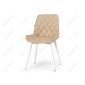 миниатюра Стул на металлокаркасе Баодин velutto 05 / белый №5