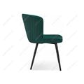 миниатюра Стул на металлокаркасе Фрибур velutto 20 / черный №3