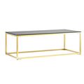миниатюра Журнальный стол 120*60 ТАУН золото стекло smoke №1