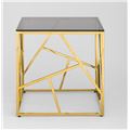 миниатюра Журнальный столик 55*55 АРТ ДЕКО золото стекло smoke №2