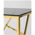 миниатюра Журнальный столик 55*55 АРТ ДЕКО золото стекло smoke №5