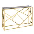миниатюра Консоль АРТ ДЕКО 115*30 золото стекло smoke №1