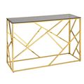 миниатюра Консоль АРТ ДЕКО 120х40 золото стекло smoke №1