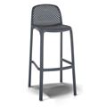миниатюра Барный стул Севилья из пластика, арт. LCAZ6049, цвет темно-серый. №1