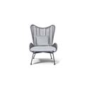 миниатюра Кресло Мадрид, арт. LCAR6001, в комплекте с подушками, свет темно-серый №2