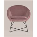 миниатюра Кресло Колумбия пыльно-розовое №7