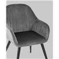 миниатюра Кресло Кристи серое №7
