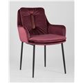миниатюра Кресло Саманта велюр бордовый №2