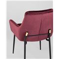 миниатюра Кресло Саманта велюр бордовый №6