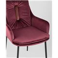 миниатюра Кресло Саманта велюр бордовый №7