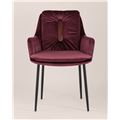 миниатюра Кресло Саманта велюр бордовый №8