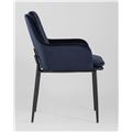 миниатюра Кресло Саманта велюр темно-синий №4