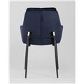 миниатюра Кресло Саманта велюр темно-синий №5