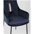 миниатюра Кресло Саманта велюр темно-синий №8