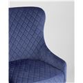 миниатюра Кресло Ститч велюр королевский синий №8