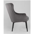 миниатюра Кресло Ститч велюр серый №5