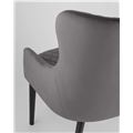миниатюра Кресло Ститч велюр серый №7