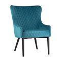 миниатюра Кресло Ститч велюр темно-бирюзовый №1