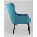 миниатюра Кресло Ститч велюр темно-бирюзовый №4