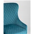 миниатюра Кресло Ститч велюр темно-бирюзовый №7