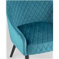 миниатюра Кресло Ститч велюр темно-бирюзовый №8