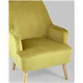 миниатюра Кресло Хантер велюр горчичный №8