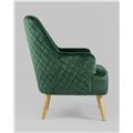 миниатюра Кресло Хантер велюр зеленый №3