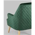 миниатюра Кресло Хантер велюр зеленый №6